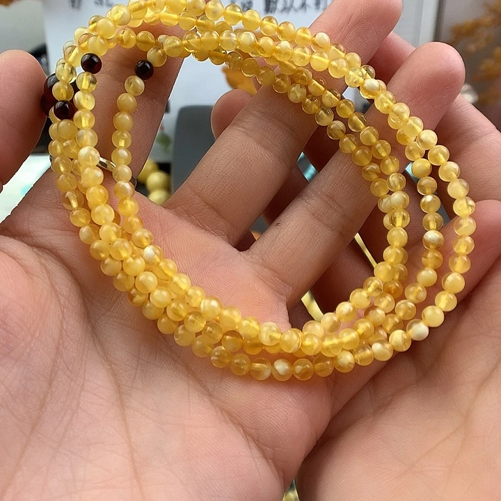 琥珀未镶嵌手链38
