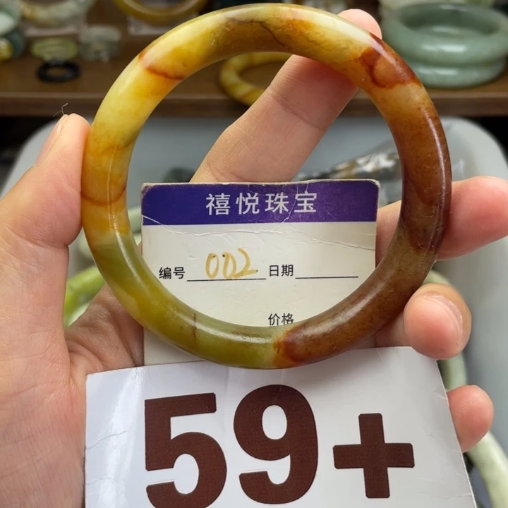 未镶嵌蛇纹石玉手镯梦***空