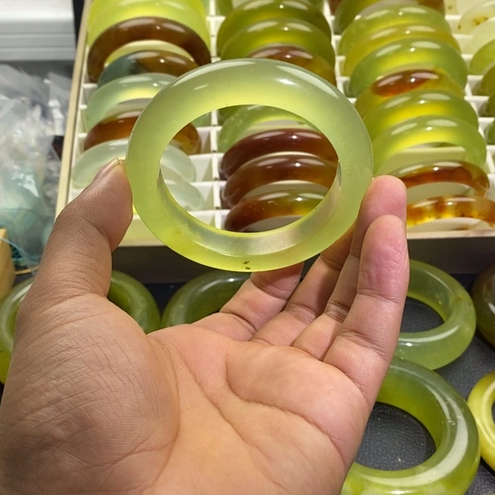 蛇纹石玉合金手镯60