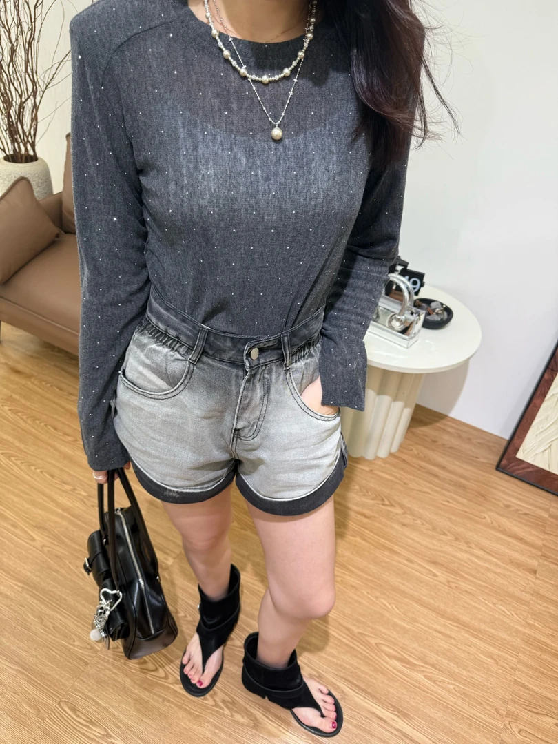 夏季短袖t恤女2025新款爆款设计感小众美式高街宽松半袖上衣