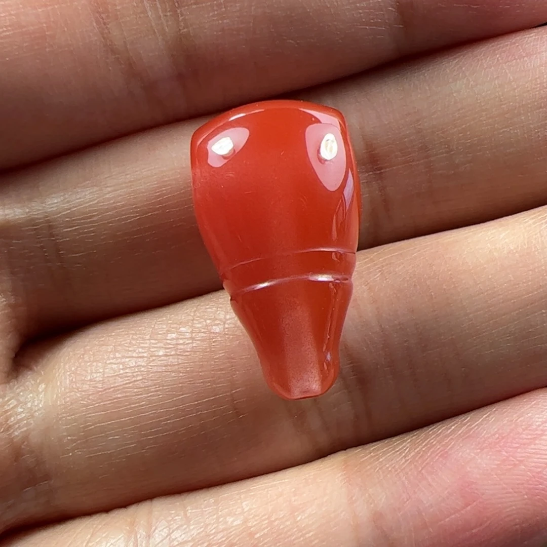 未镶嵌三通南红玛瑙