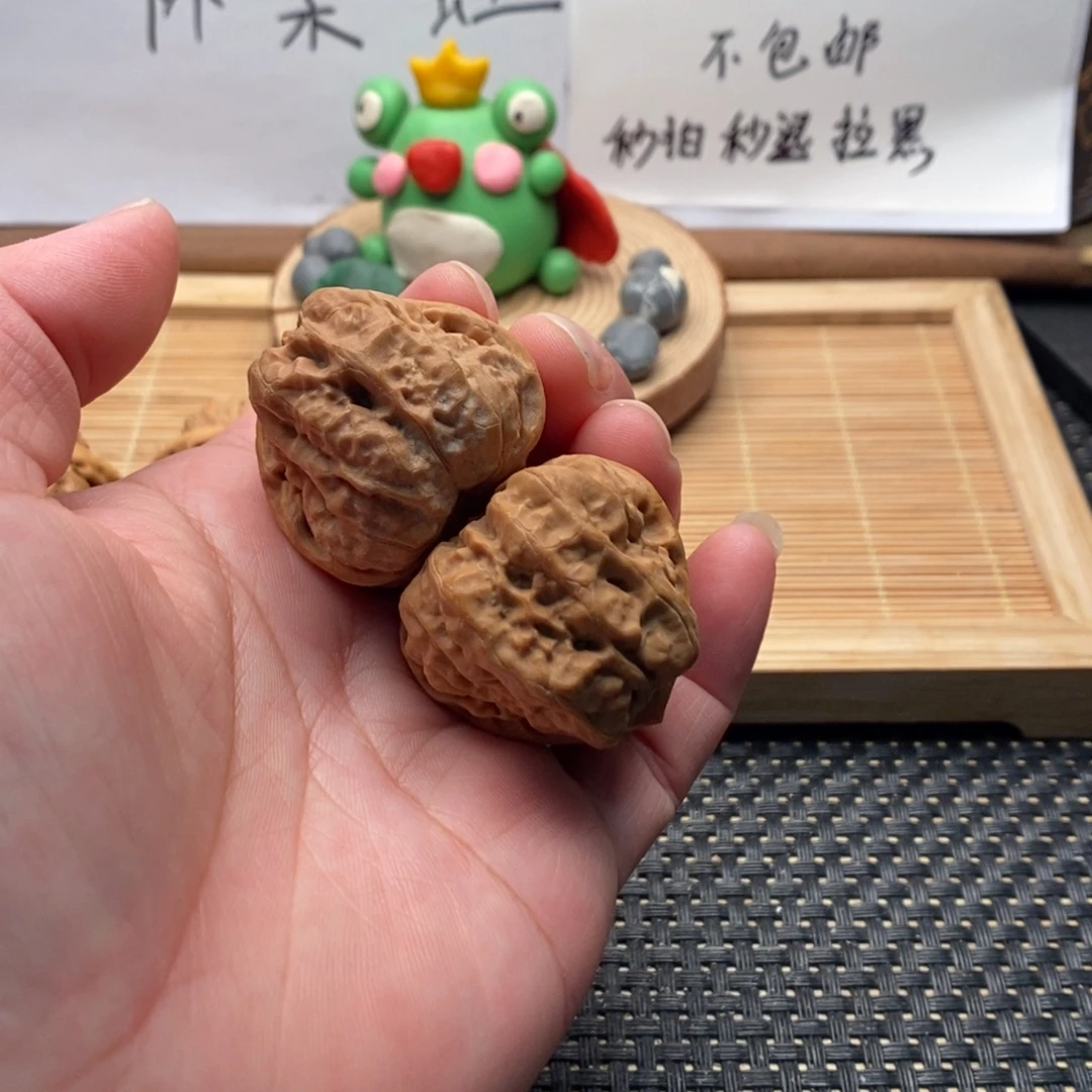 把件文玩核桃三角边35