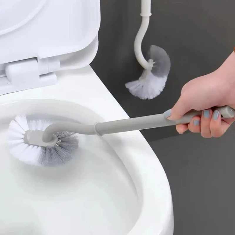 【速抢！到手2把】家用壁挂式清洁刷弯头马桶刷无死角多功能厕所刷