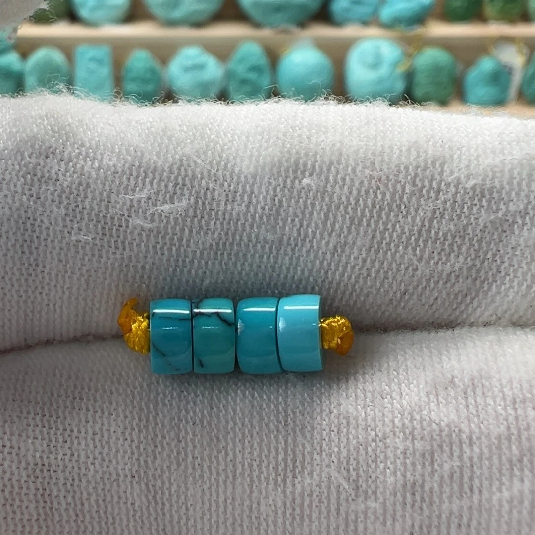 未镶嵌绿松石直切珠5x2.6mm