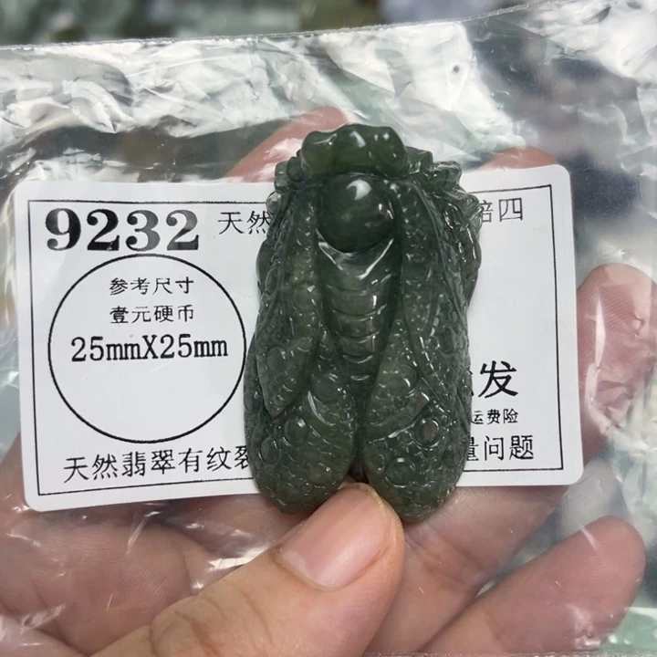 翡翠未镶嵌吊坠(不含链)9232