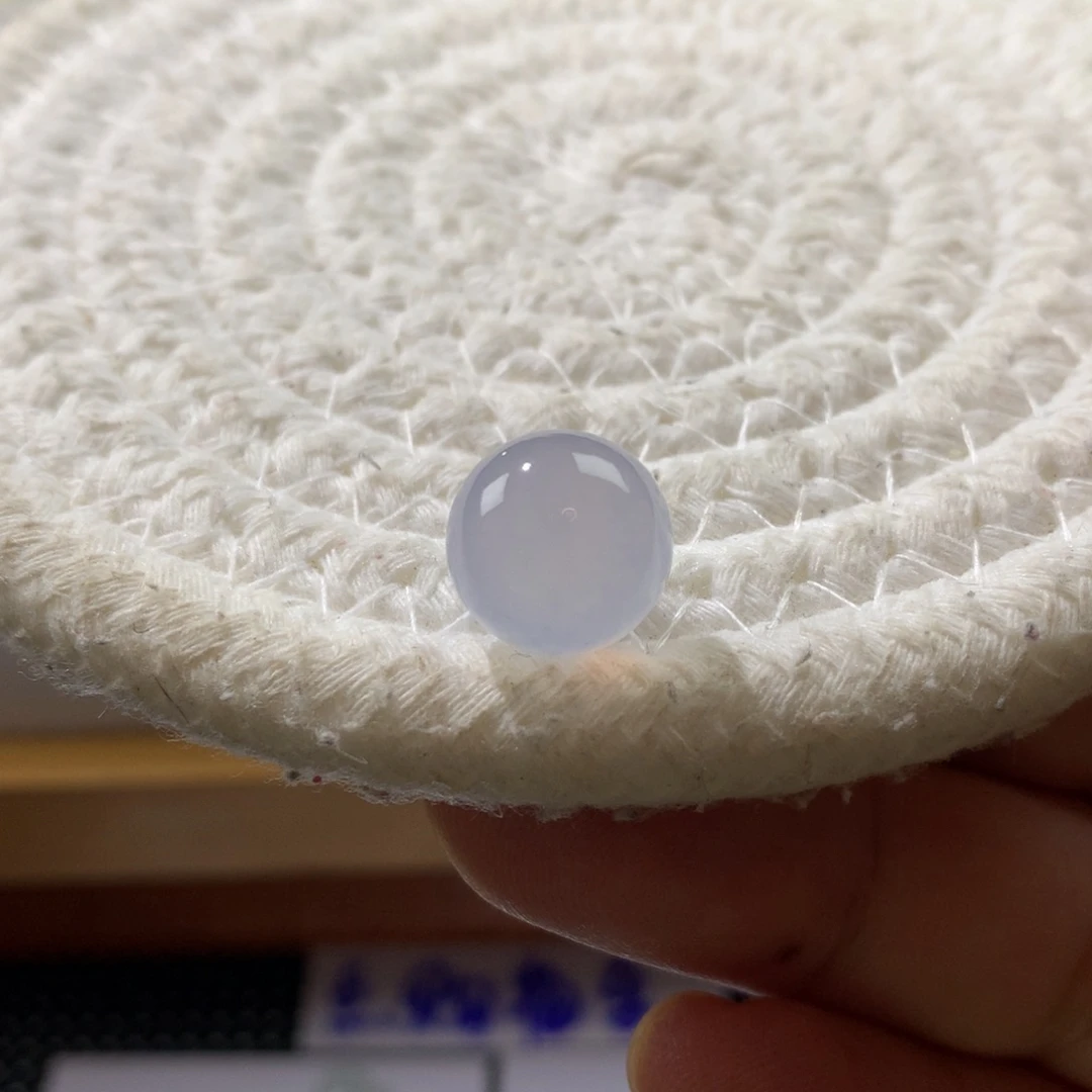 翡翠未镶嵌颈饰花**放冰粉紫 尺寸12.2