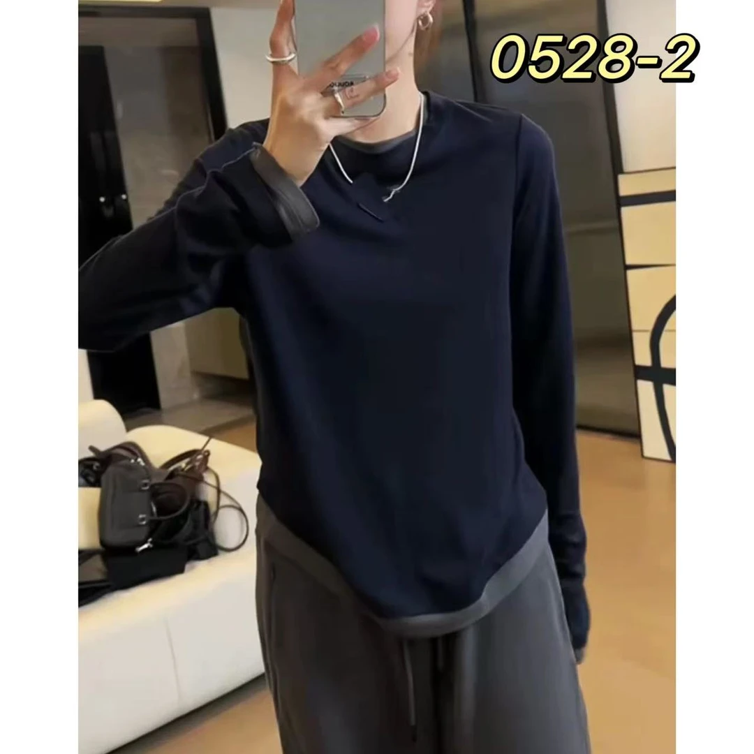 0528-2（部分无水洗唛，介意慎拍）SANFAN新款打底衫