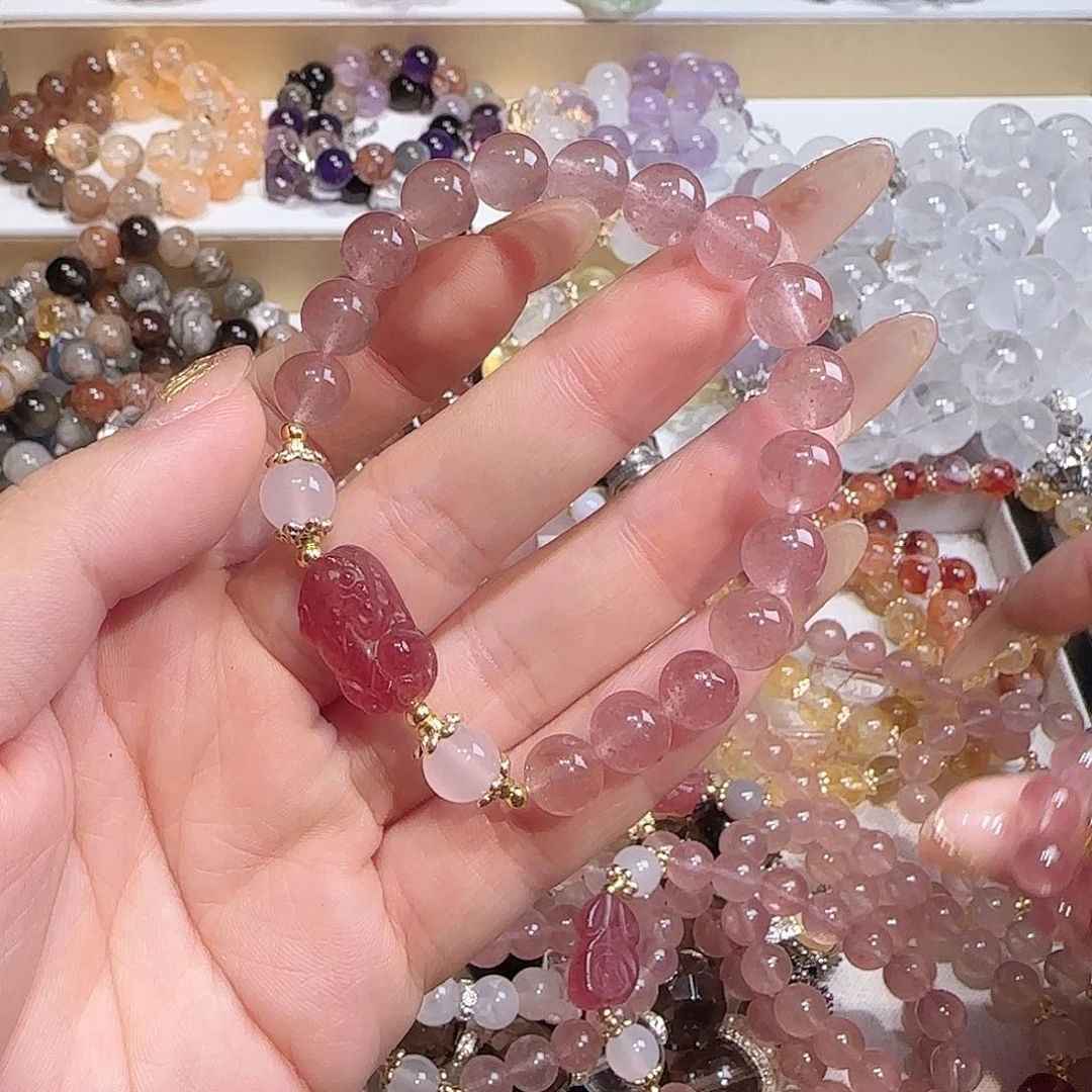 水晶手链未镶嵌吧