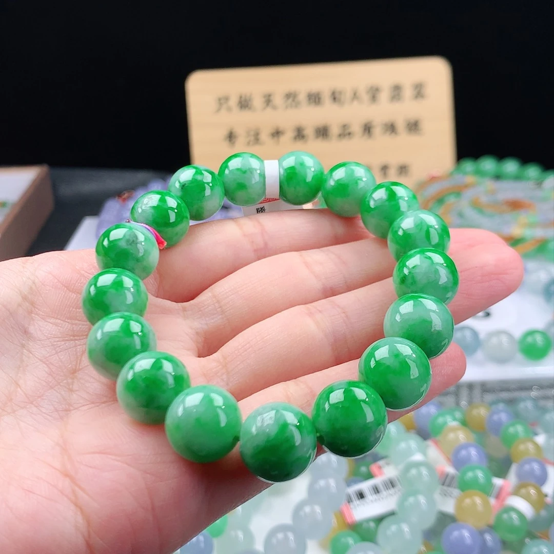 未镶嵌手链翡翠l****路卡12.4mm