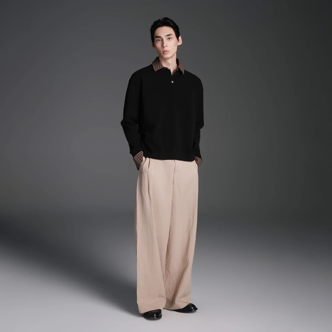 Set for life 25SS莱赛尔轻薄顺滑微皱垂感双褶休闲西裤