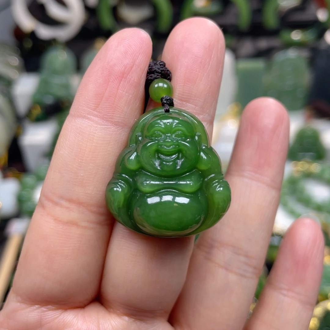 和田玉（碧玉）未镶嵌吊坠(不含链)