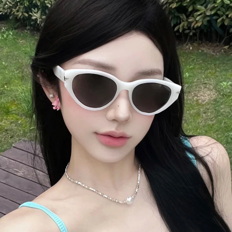 偏光猫眼墨镜女潮方圆脸显瘦高级感太阳镜防紫外线2025新款配度数