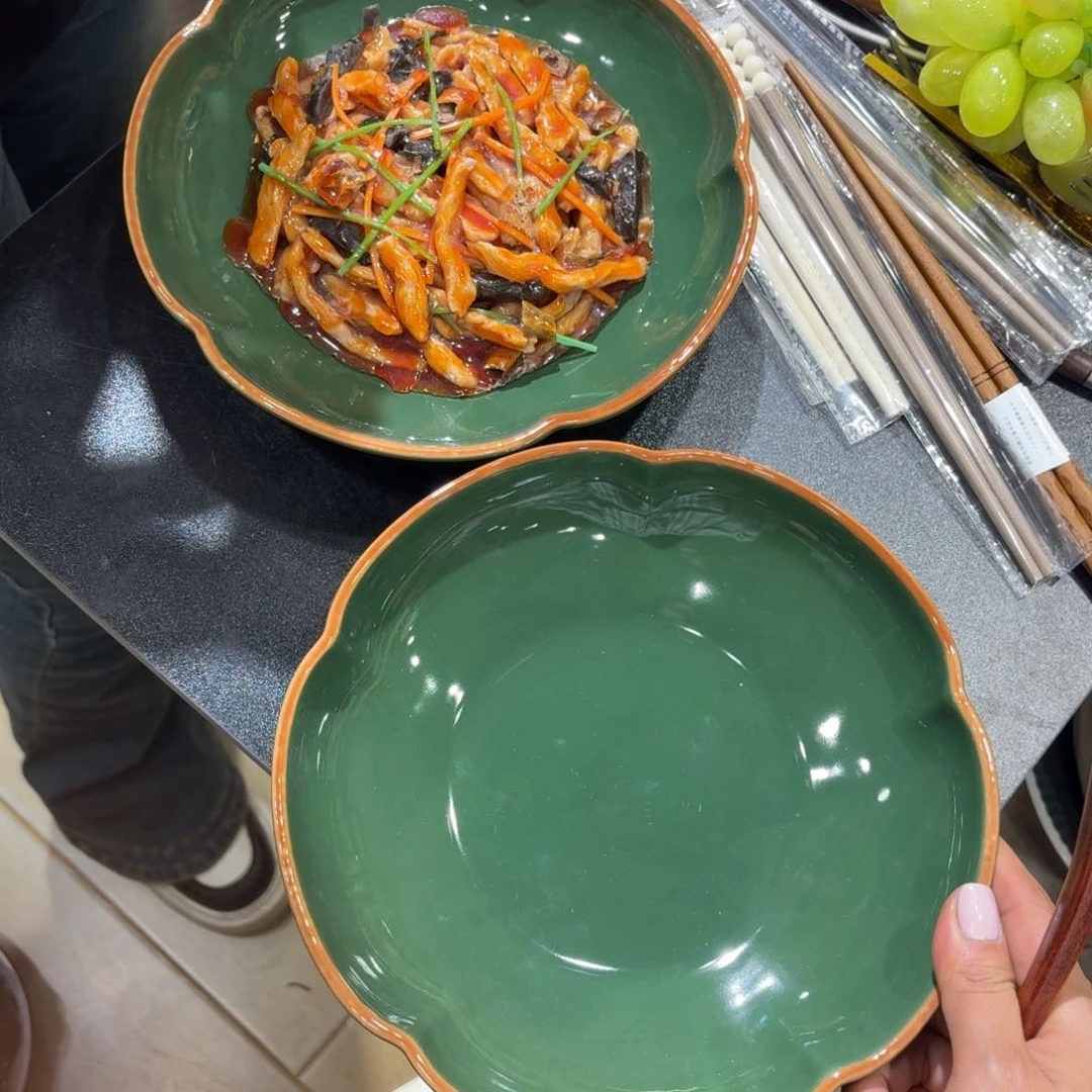 瓷8寸深盘两个两个