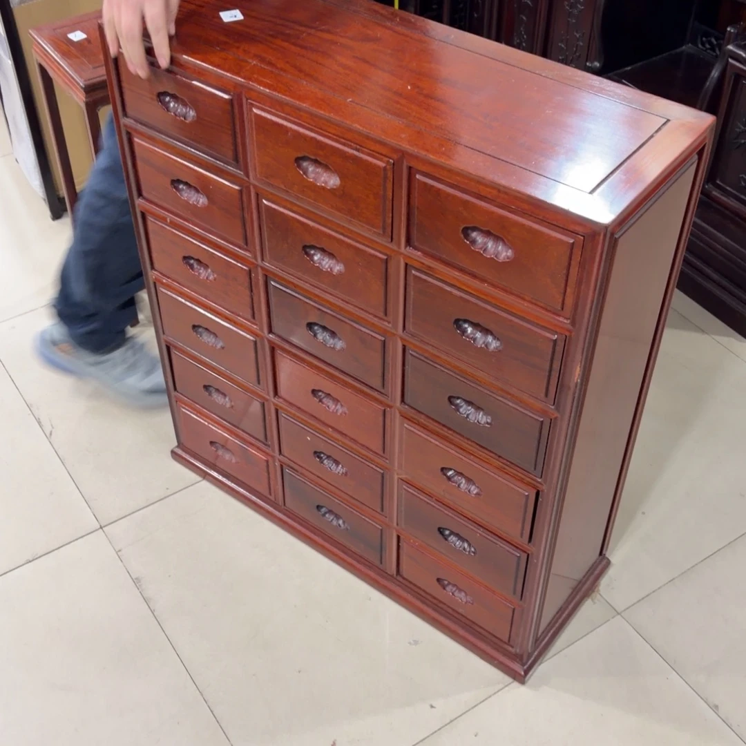 Ｅ***ｅ花梨木类储物柜般若中古美术工艺品