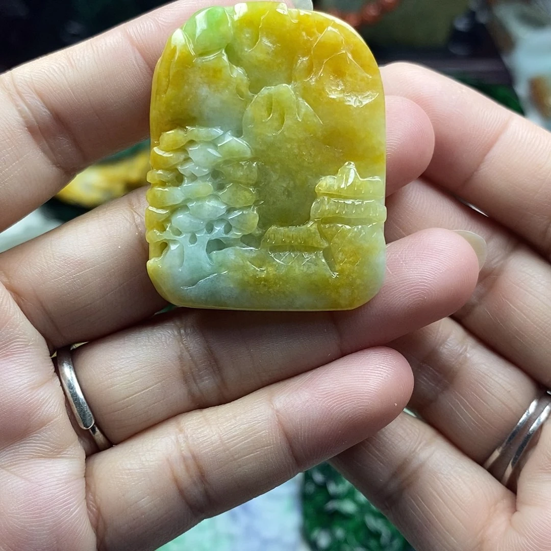 颈饰未镶嵌翡翠牌子