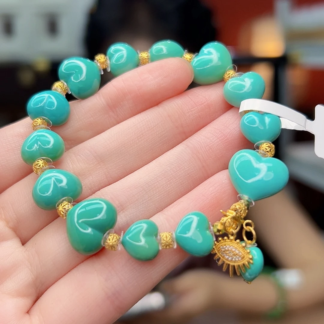 18K金镶嵌绿松石珠宝奇石