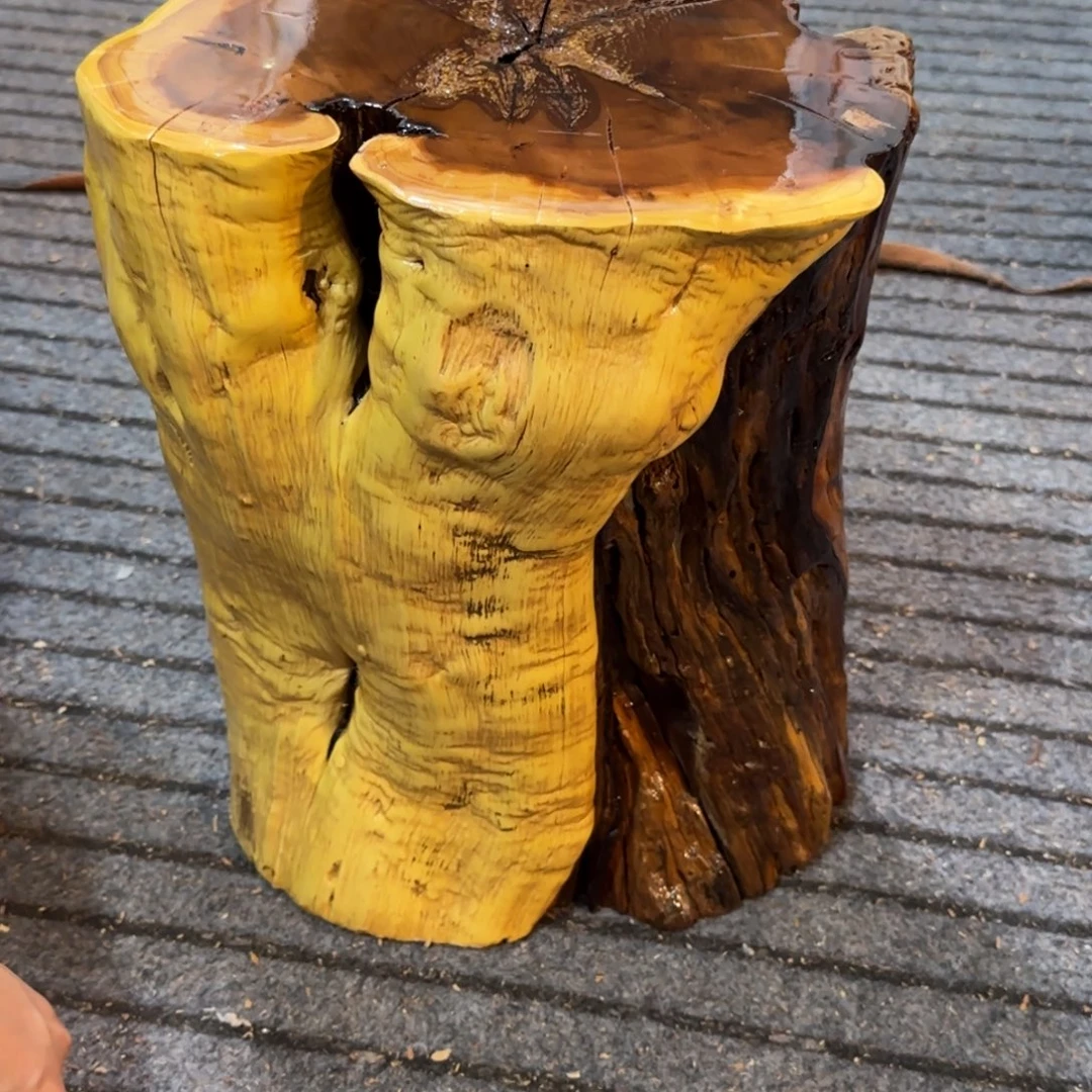 新***海龙纹鸡心枣木手工艺品