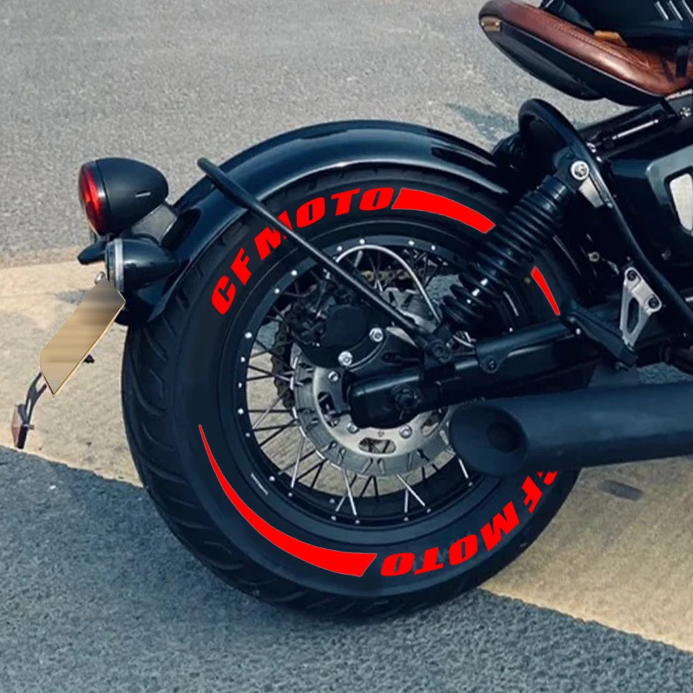 适用于春风摩托车轮胎反光字母贴250SR450SR机车夜光3D立体贴装饰