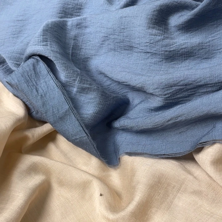 雾霾蓝棉麻1.5米。