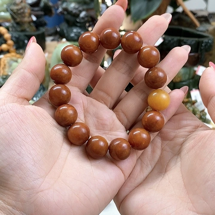 蛇纹石玉手链未镶嵌