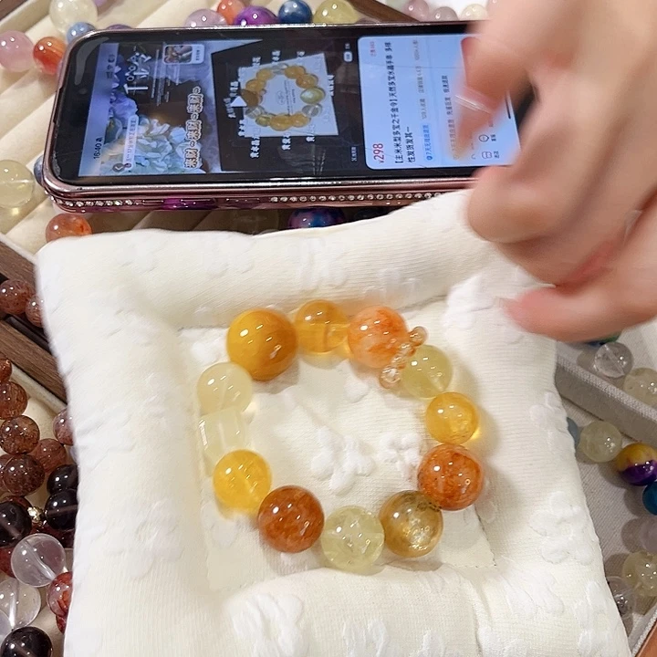 未镶嵌手链水晶金波