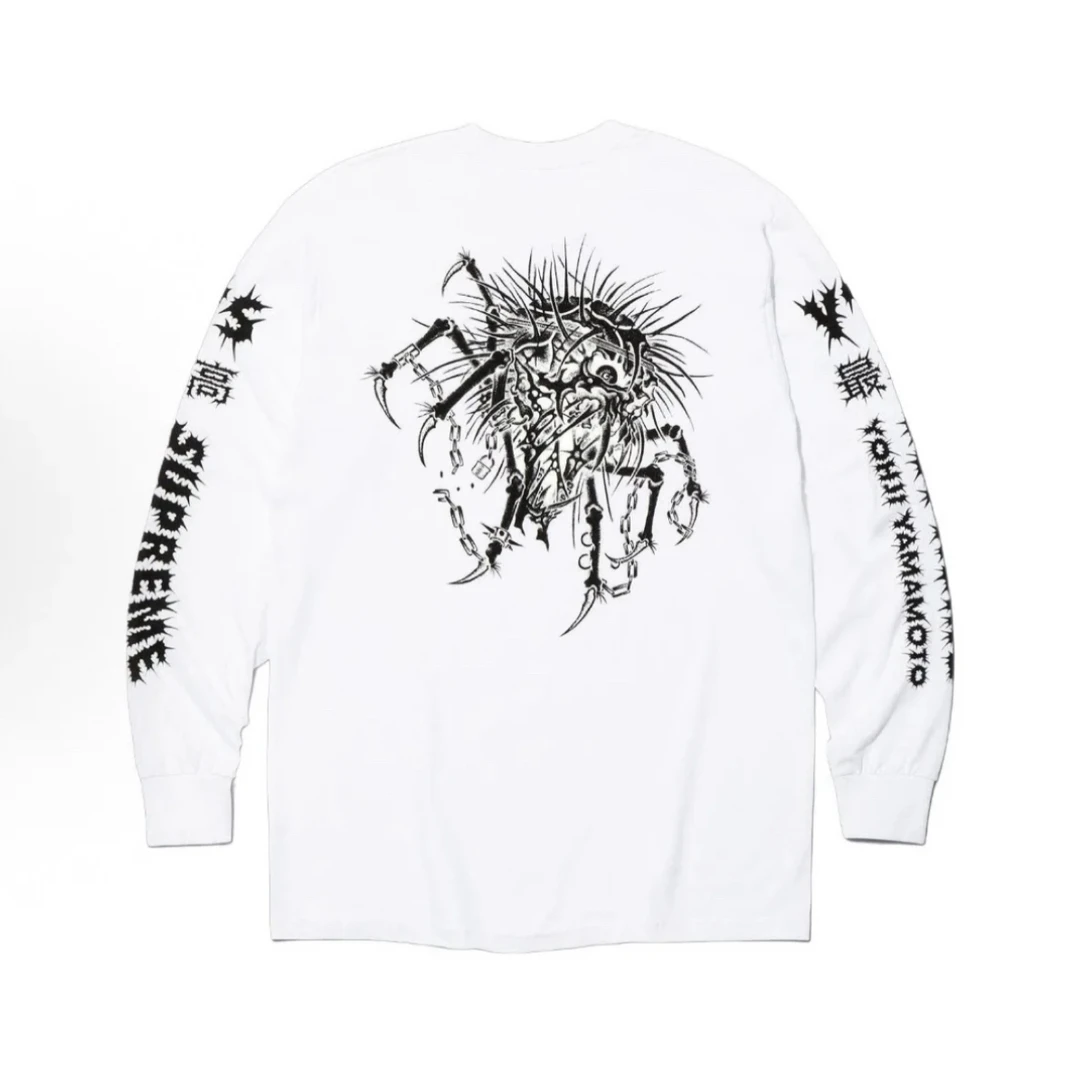 Supreme Y’s by Yohji Yamamoto联名款 FW25 双袖印花长袖