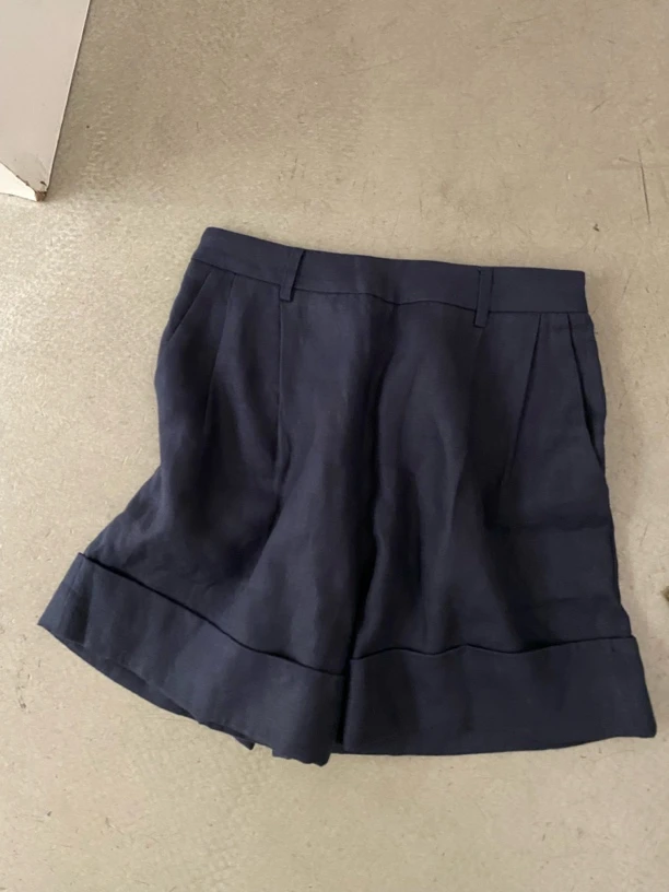 炫色重磅亚麻短款