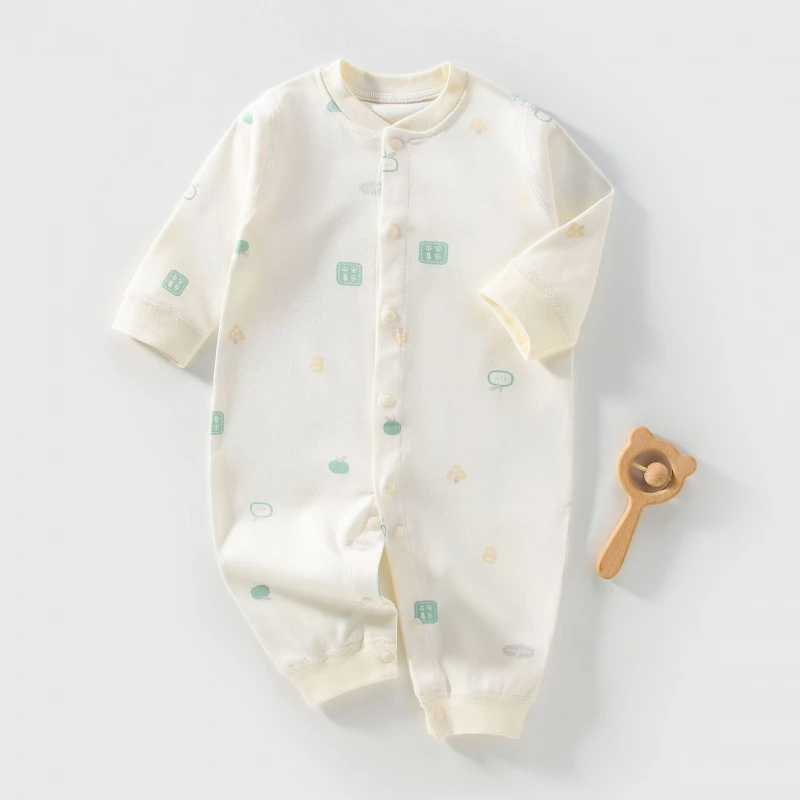 无骨婴儿连体衣新生儿婴幼儿儿童哈衣爬服0-12个月春秋宝宝衣服冬