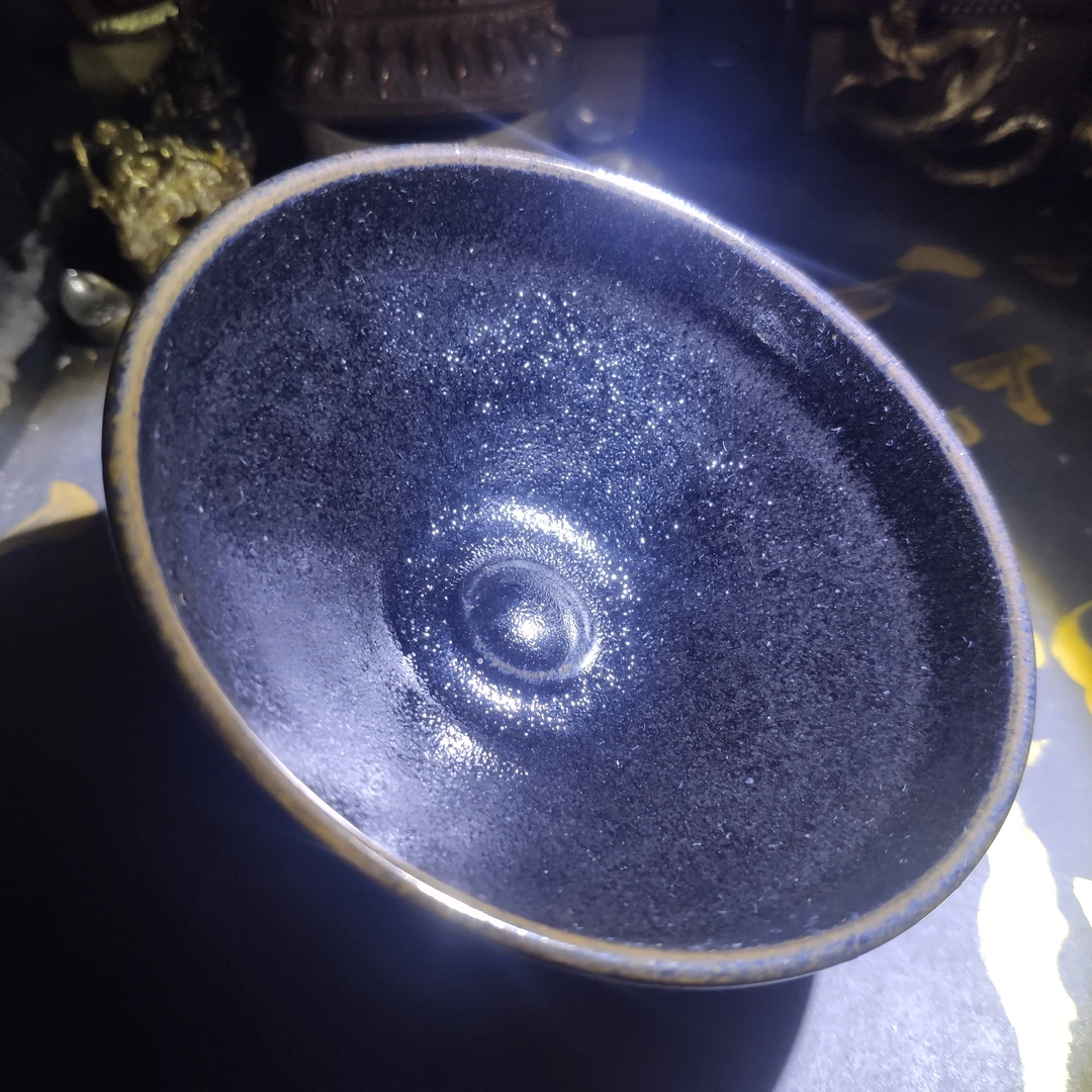 省大周运隆龙窑柴烧乌金二档禅定香炉杯建盏主人杯茶器陶瓷