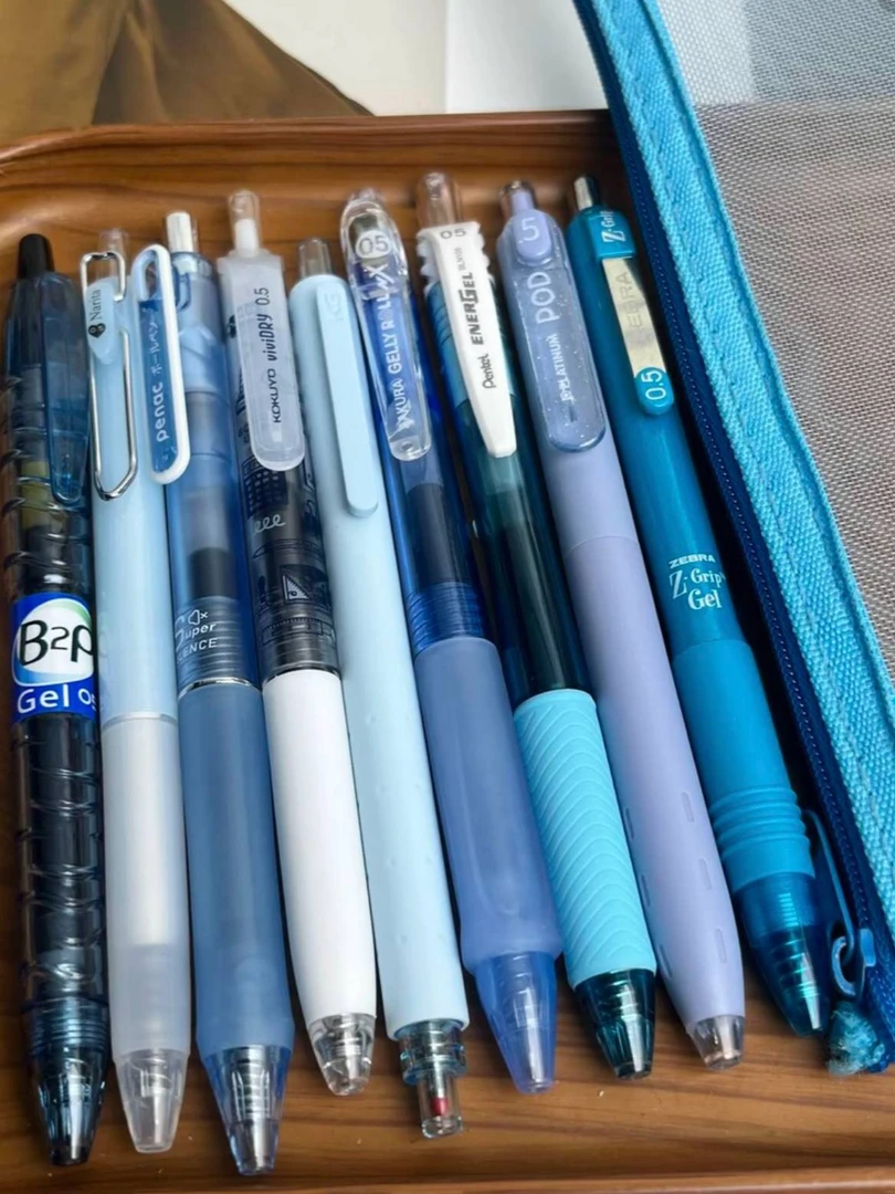 海洋系列黑色墨水白金学生用笔考试刷题