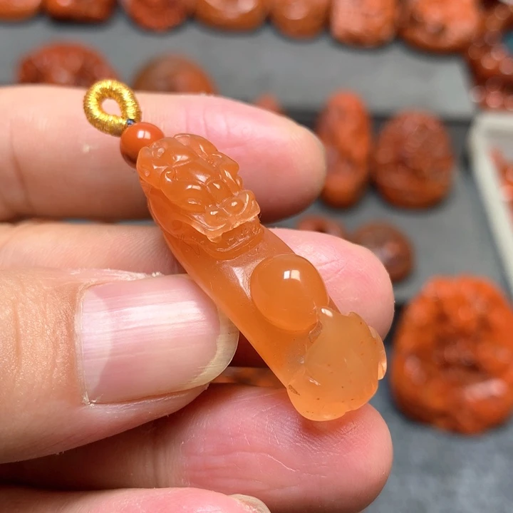 吊坠(不含链)未镶嵌南红玛瑙