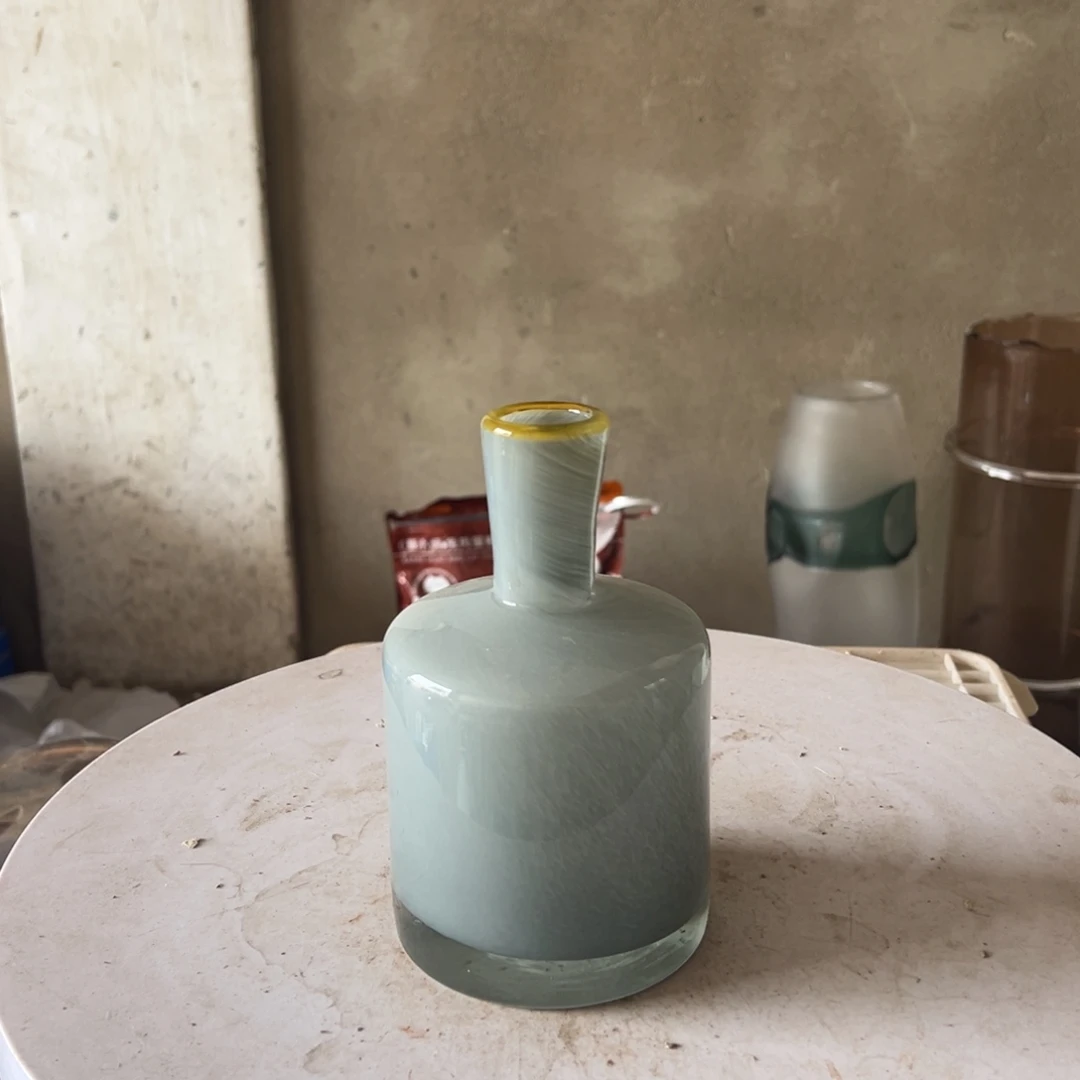 弘扬琉璃花器微瑕高度17