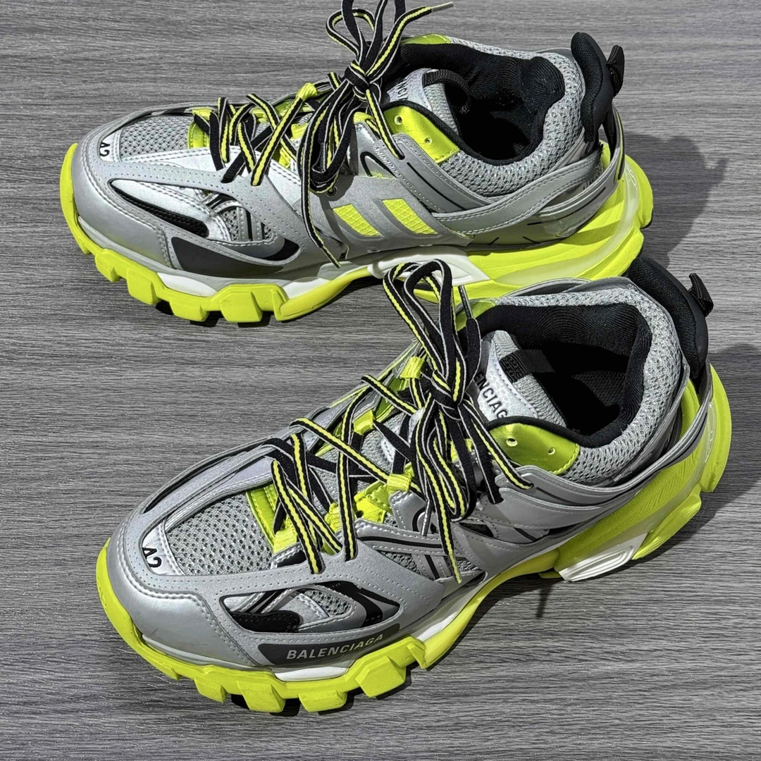 95新 Balenciaga/巴黎世家 42码 巴黎Track灰绿 老爹鞋