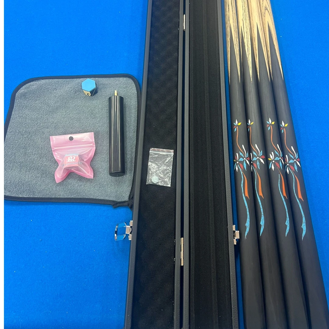 梓匠【插花-风铃】小头手工杆中八 九球 斯诺克利器老料白蜡木乌木