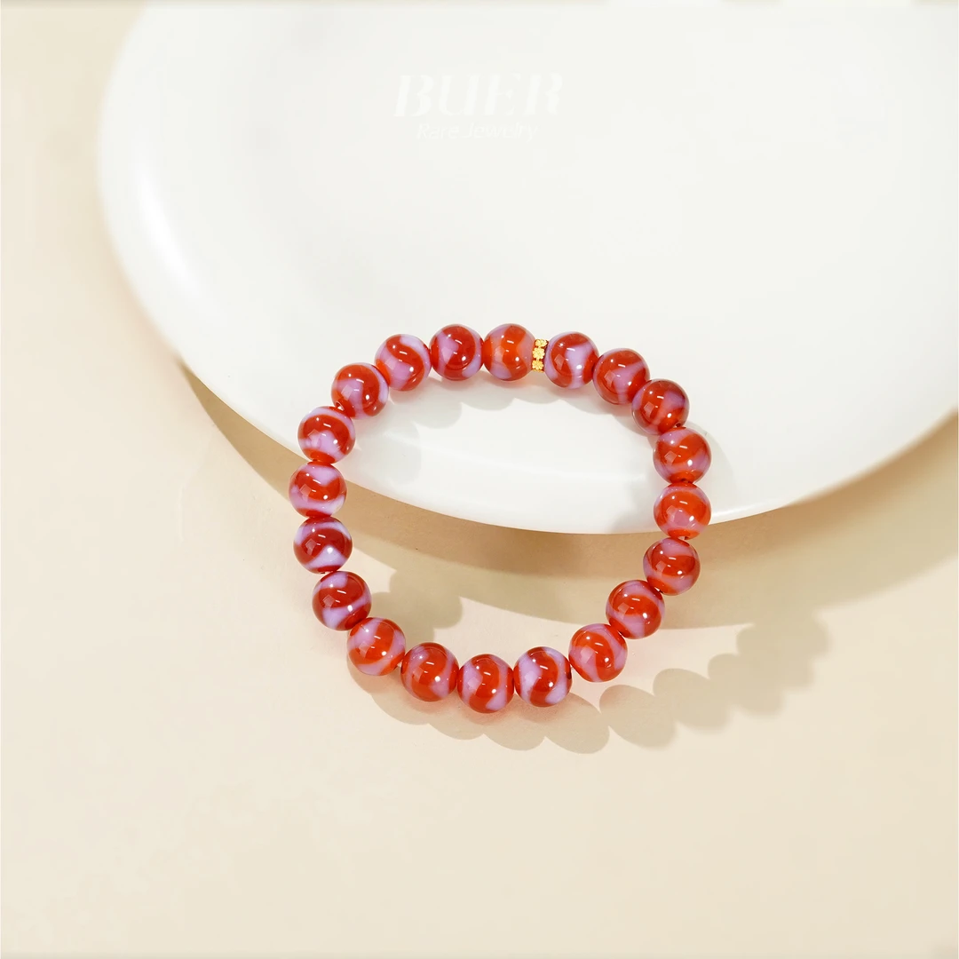 【不二】虎牙18K金DIY手串10mm（多样性发）
