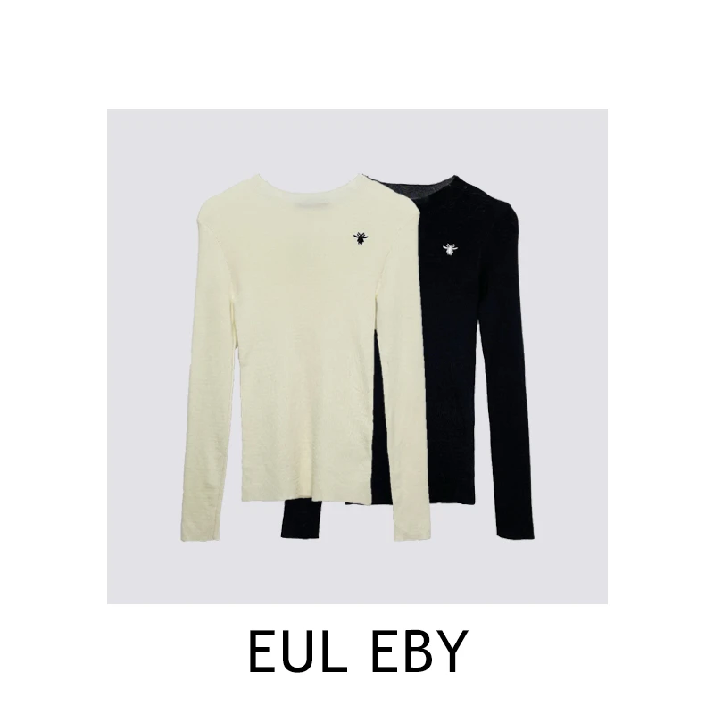 【清】D家小蜜蜂长袖时尚百搭秋冬打底针织衫101838#