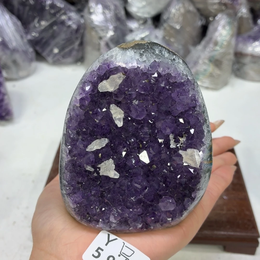 未镶嵌紫晶眼镜水晶