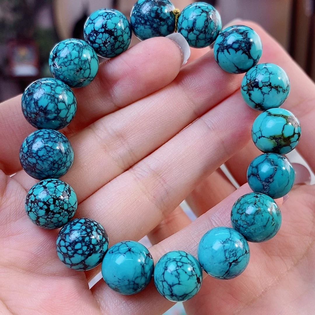 绿松石未镶嵌珠宝奇石13mm+