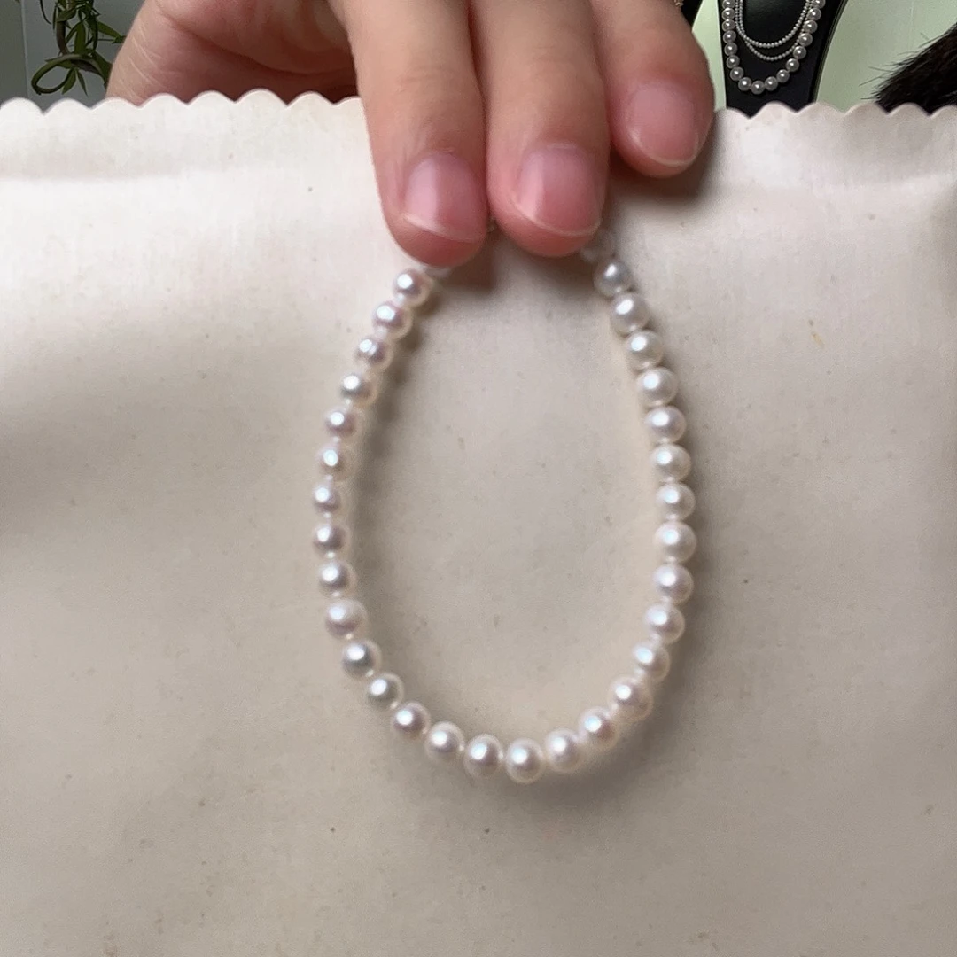 淡水珍珠手绳银S925镶嵌