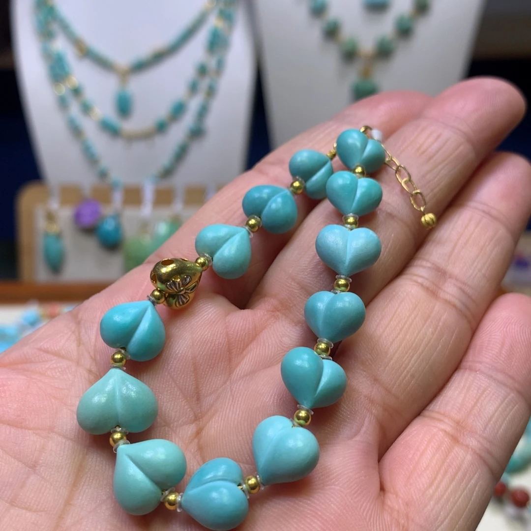 绿松石18K金镶嵌单圈