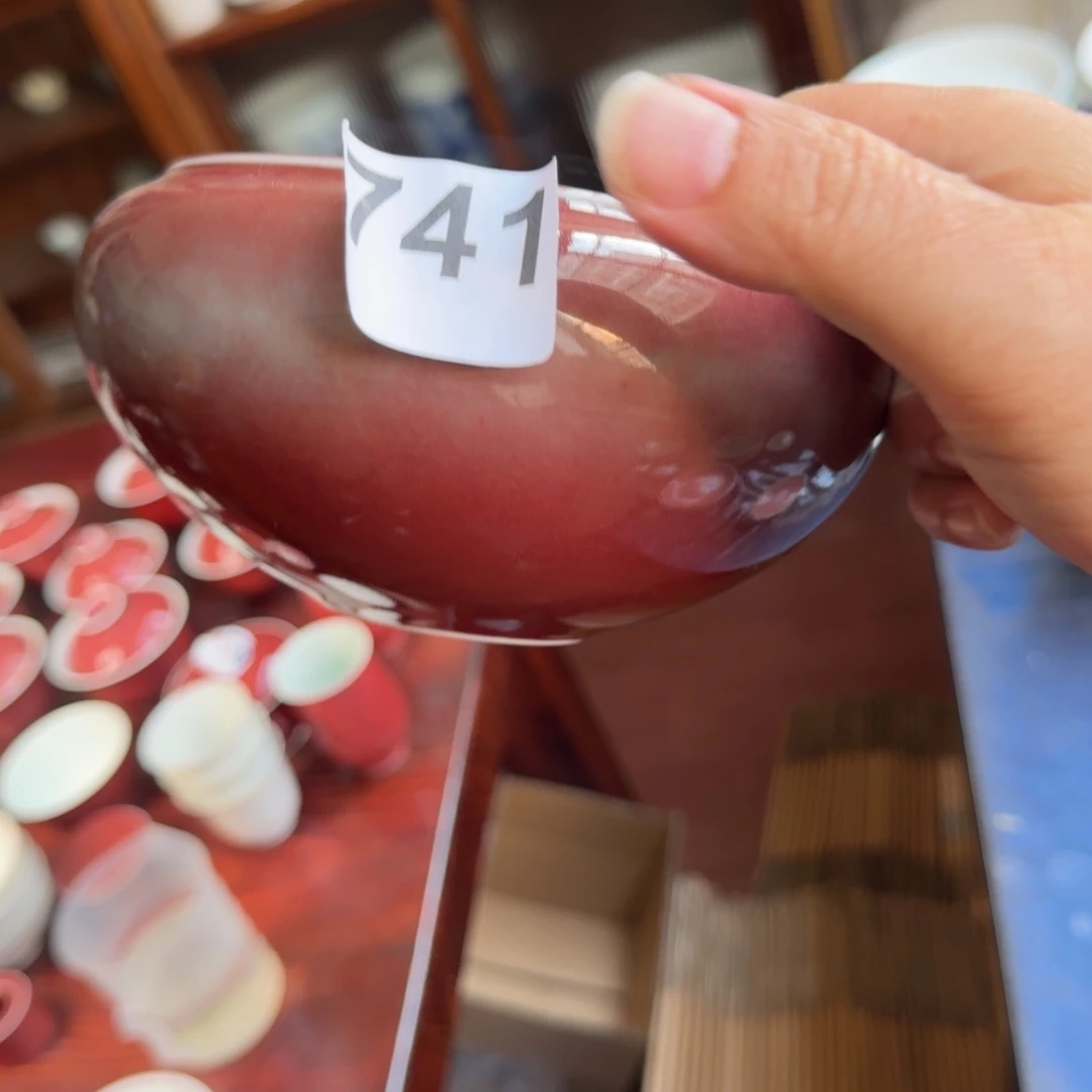 瑕疵豇豆红桃心水洗容量500-600cc