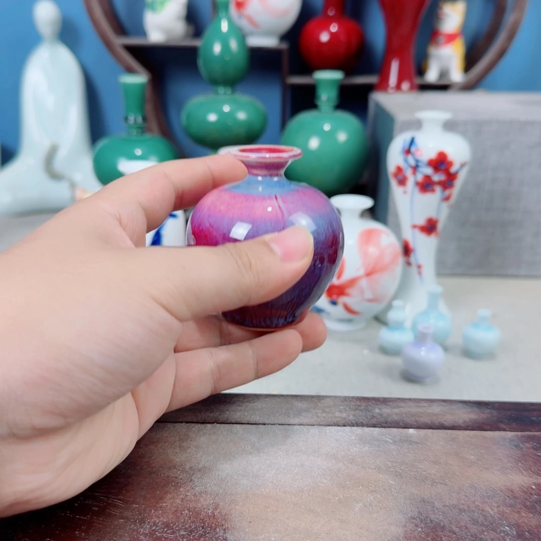 陶瓷手工小花器摆件