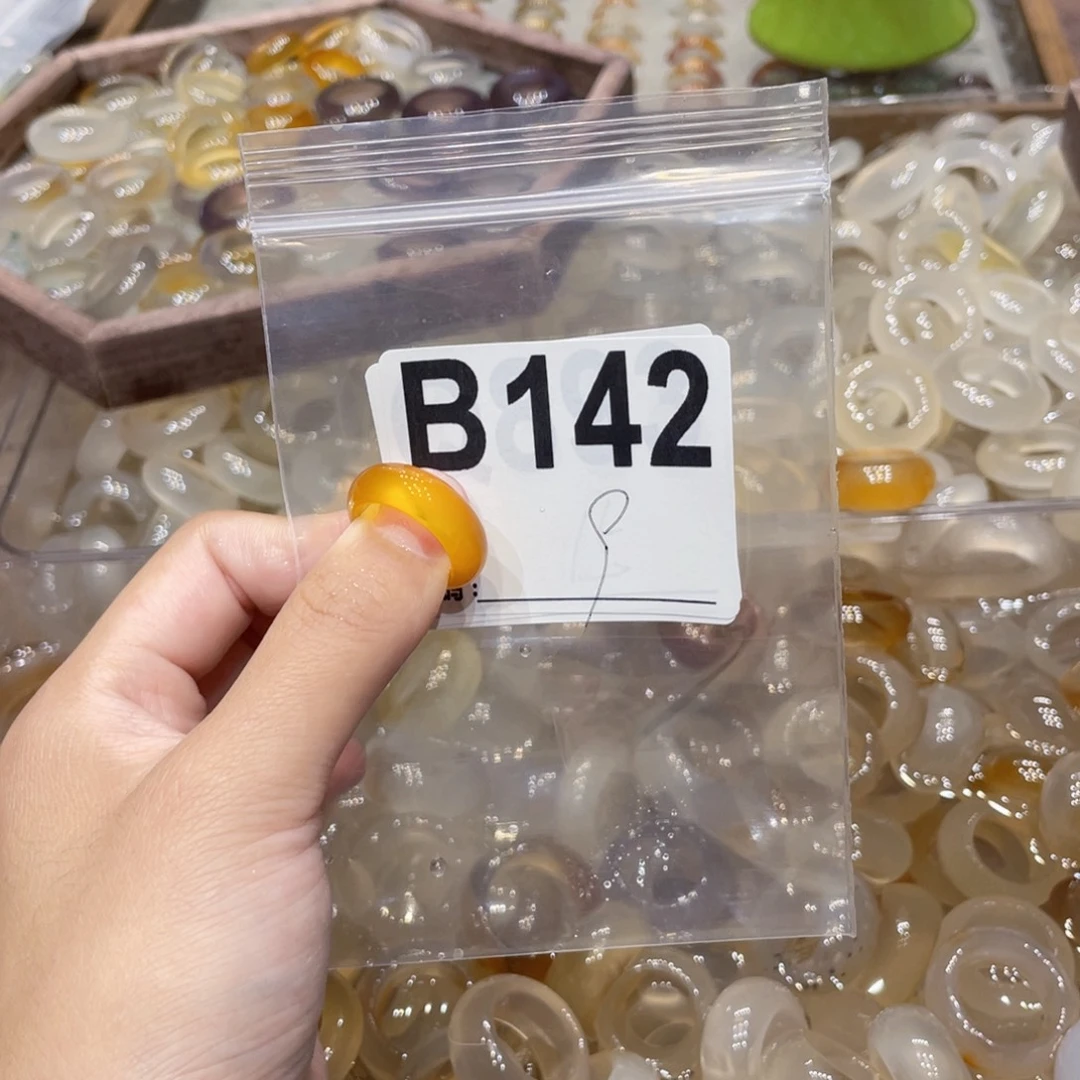 玛瑙/玉髓未镶嵌戒指142