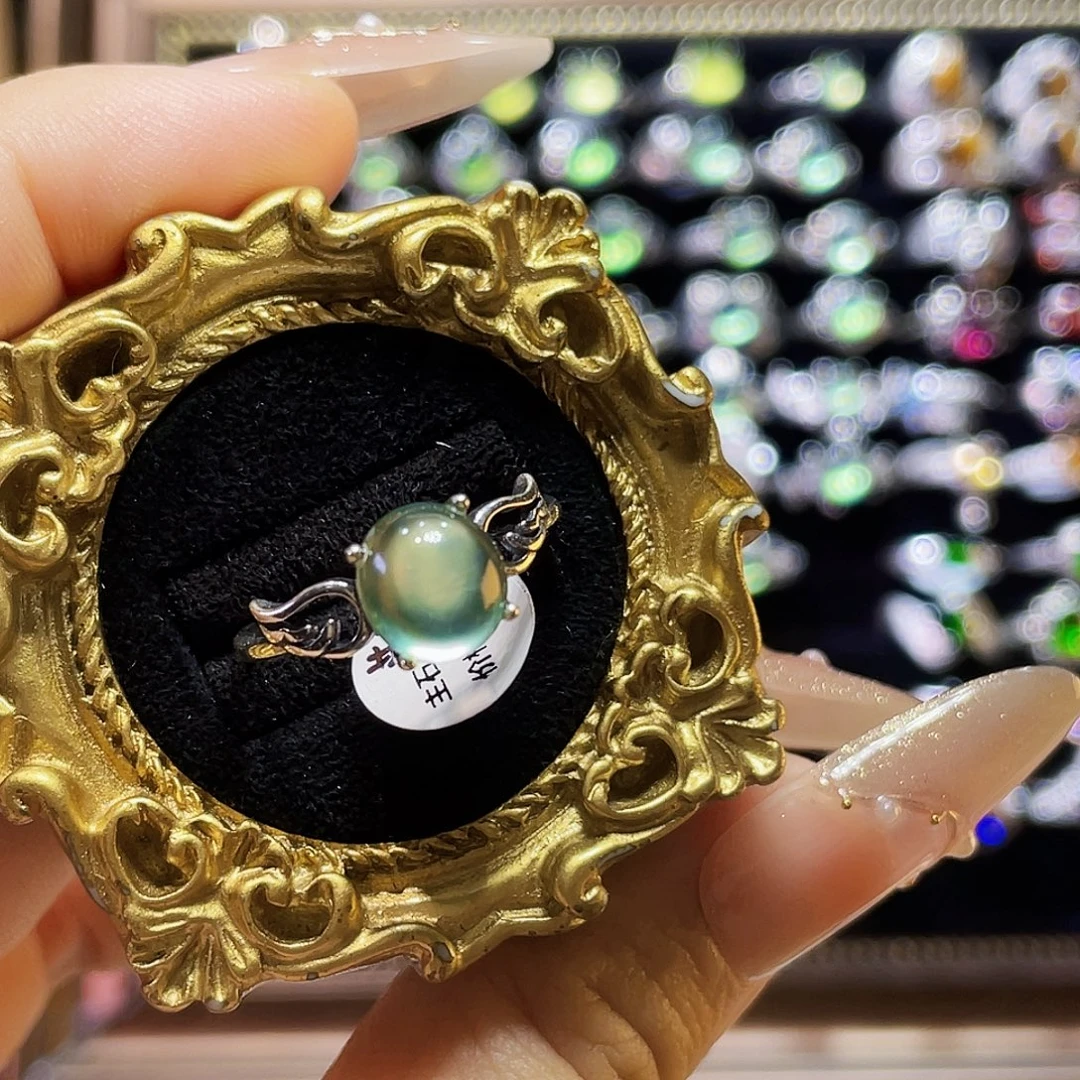 925银葡萄天使银戒指