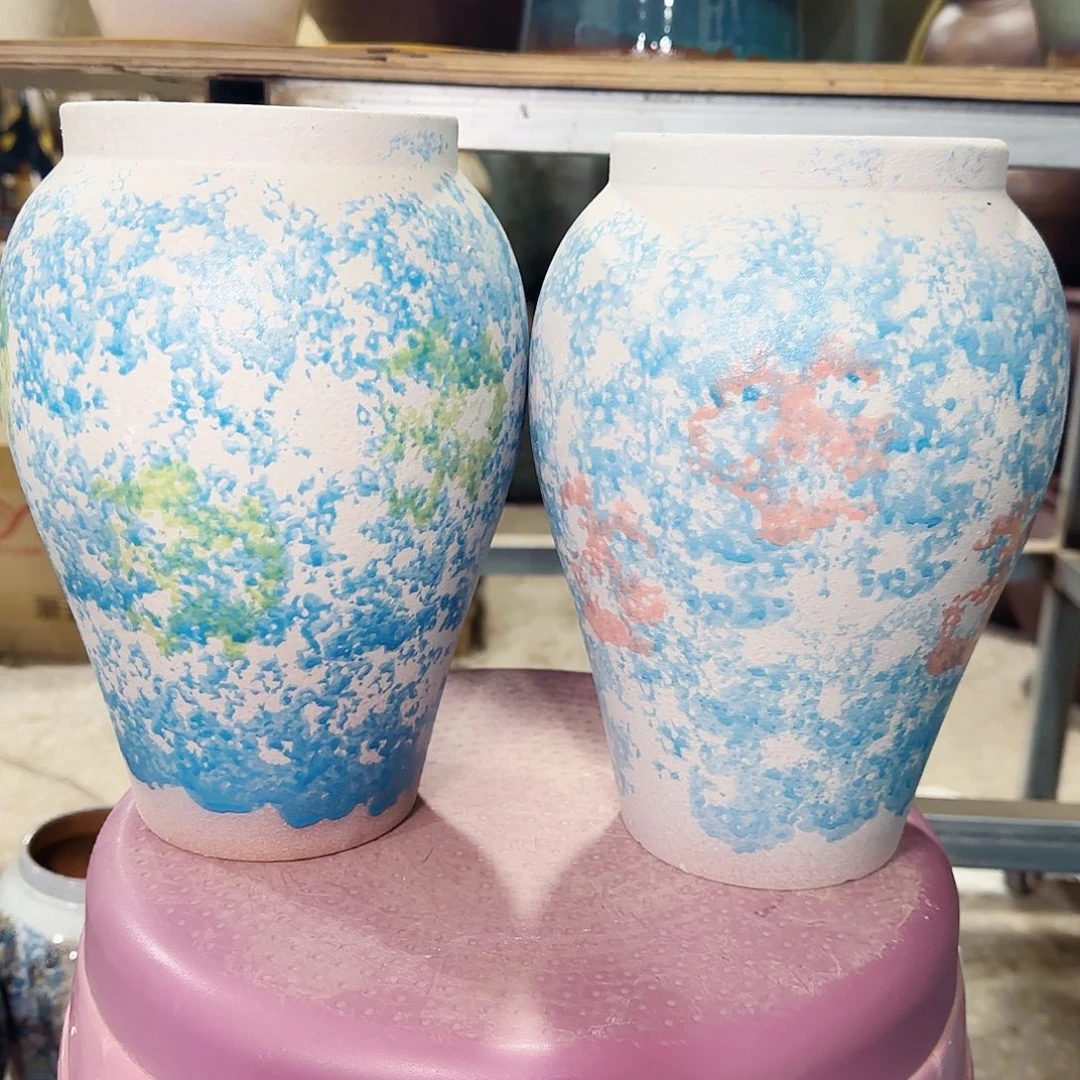 紫砂花盆高23口11