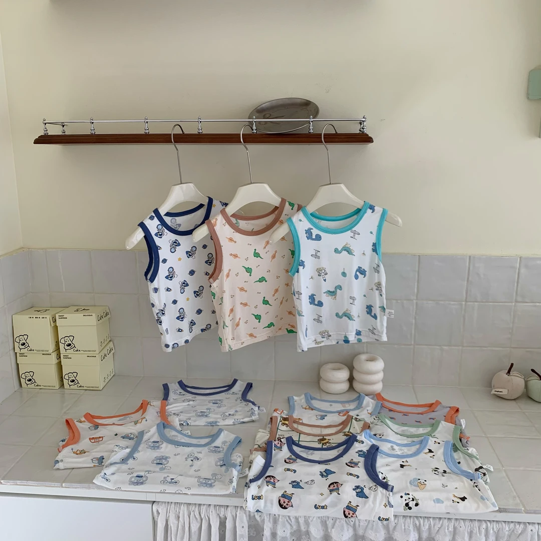 6211洹彩四季雅赛尔背心两件装混色搭配随机发货