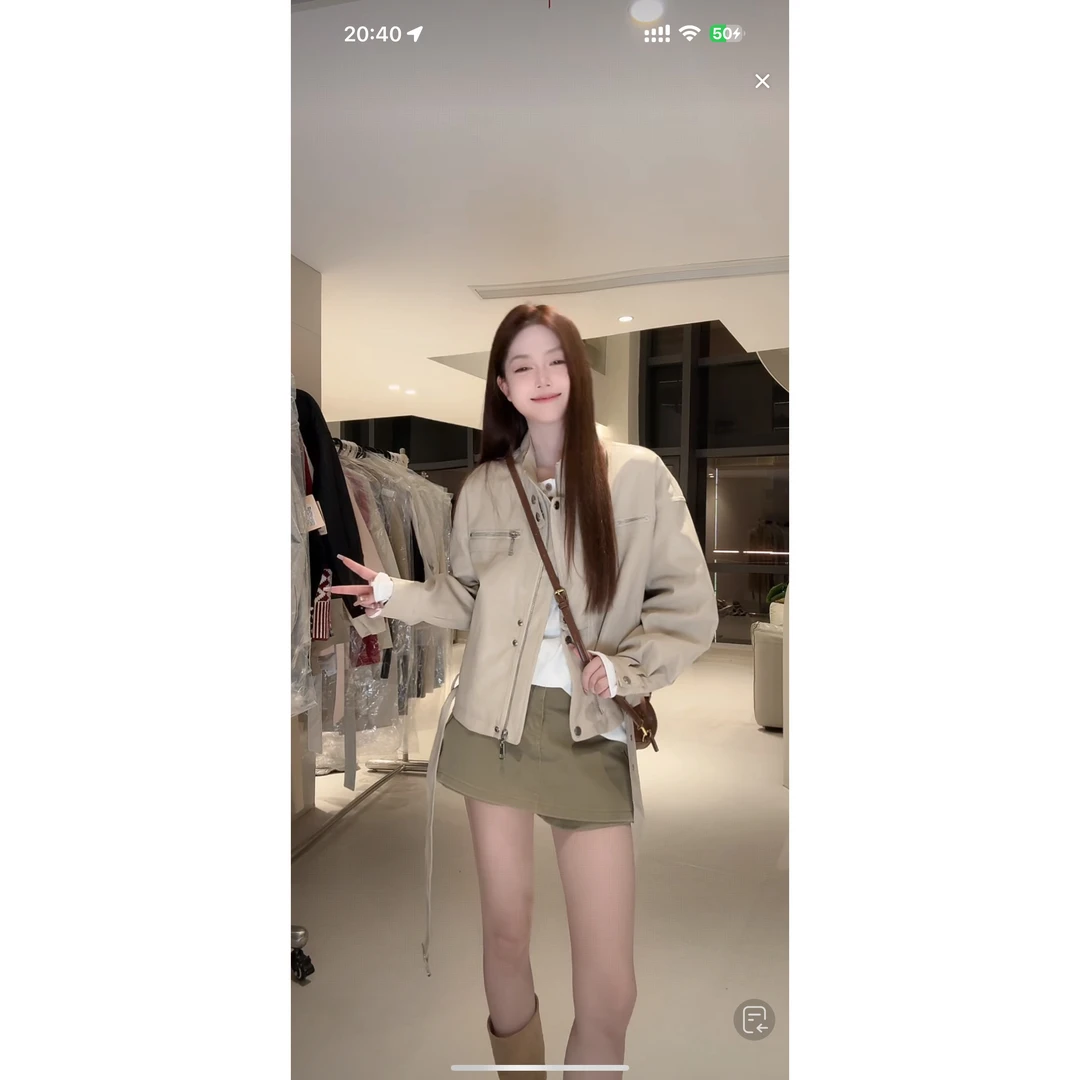 【甜甜专属】秋冬女短外套早秋女装网红奢牌高定短款英伦风衣外套