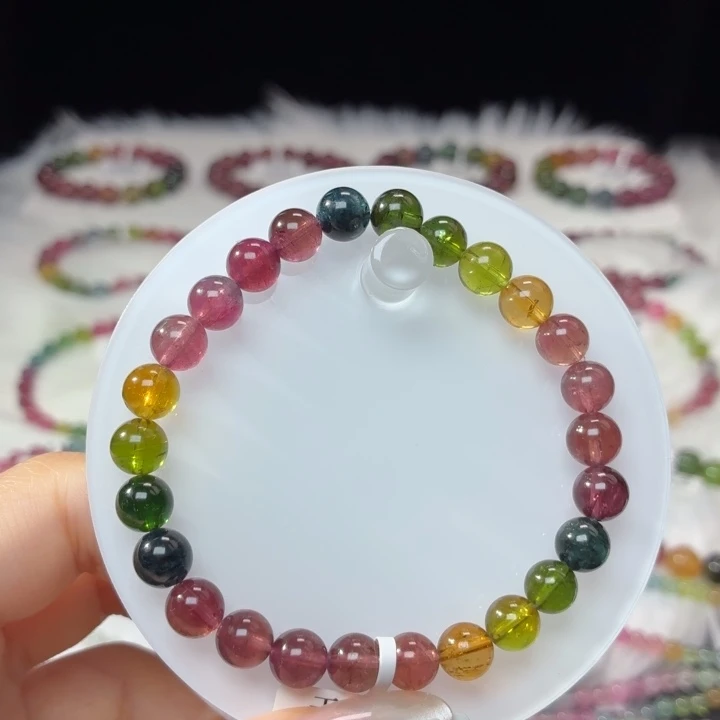 手链碧玺未镶嵌7.2mm±