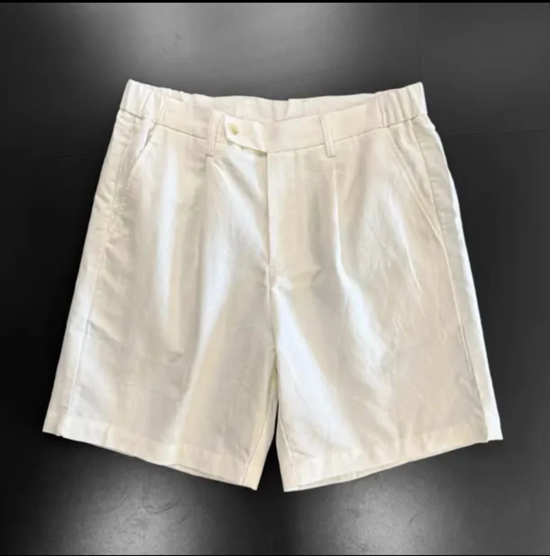 BRCP/布然初品【云泽】男款夏季汉麻短裤宽松休闲裤纯色五分裤S2510