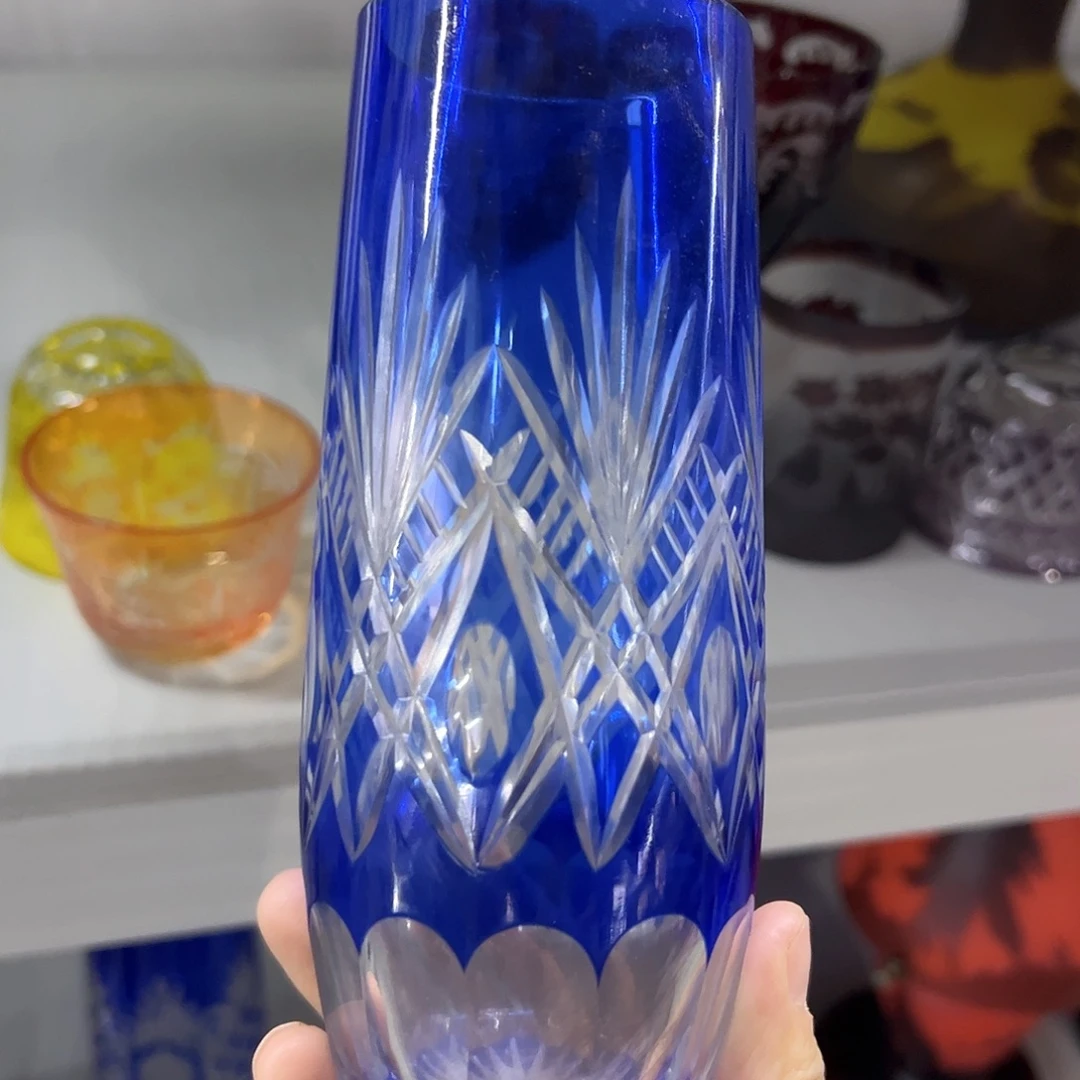平底款水晶玻璃微瑕一个